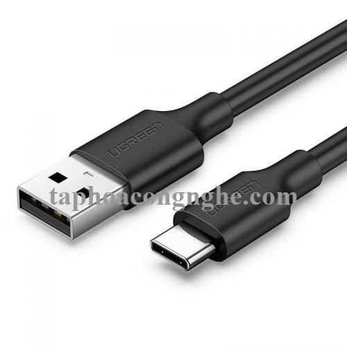 Ugreen 60826 3M USB A sang type c 2.0 màu đen cáp truyền dữ liệu từ máy tính ra điện thoại US287 30060826